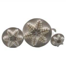 Betty's 焙蒂絲 冰雪雪花翻糖切模 3件組 PM707, 1組