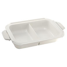 BRUNO 鴛鴦鍋 電烤盤專用配件 405 x 70 x 242mm 白色, BOE021-SPLIT-KE