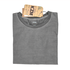 KZM OUTDOOR 女款LOGO短袖 碳灰 M