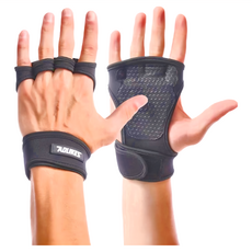 Aolikes 奧力克斯 四指手套 117 運動健身重訓適用 加壓護腕設計, 大(L), 1個, 黑色