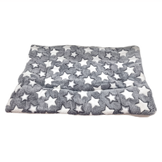 加厚寵物保暖墊 灰色白星 貓窩 狗窩 寵物窩, 89 x 68cm, 1個