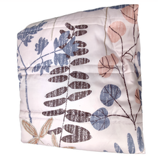 舒柔棉 鋪棉床包兩用被套組 錦棉床包二件組 100%聚酯纖維 台灣製造, 床包 + 枕套 + 被套, 單人, 葉之舞