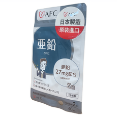 AFC 鋅酵母 日本原裝, 1包, 60顆