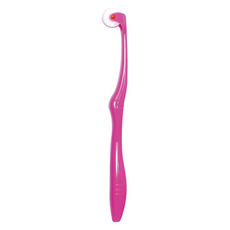 PLAQUE REMOVER KURUN mini 潔淨滾輪牙刷 直立式 粉色, 1入, 1支