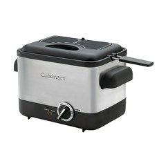 Cuisinart 美膳雅 不鏽鋼輕巧型溫控油炸鍋 CDF-100TW, 110V