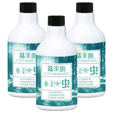 HUKUROU 福來朗 天然防蟑蟻蚊噴霧補充瓶, 500ml, 3瓶
