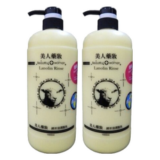 美人藥妝 綿羊油潤髮乳, 1L, 2瓶