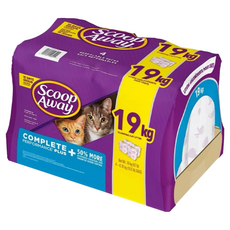 Scoop Away 超凝結貓砂 四袋獨立小包裝 高效結塊 升級除臭, 19kg, 1袋