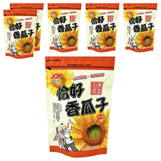 統記 恰好香瓜子, 精選葵花籽, 大顆飽滿, 獨特調味, 220g, 6包