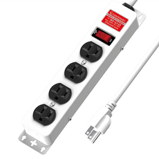 成電牌 15A 鐵殼延長線 MT-5142 一開四座 插座, 1.8m, 1條