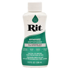 Rit 液體染劑，祖母綠色，236ml，適用於棉、羊毛、尼龍等, 1瓶