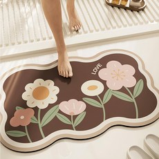 bebehome 輕奢矽藻泥浴室防滑地墊, 自然樂園