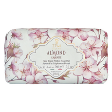ZENI植物萃取三重研磨香皂 杏花, 義大利原裝進口, 260g, 溫和潔淨, 保濕滋潤, 1個