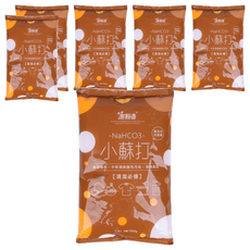 室翲香 小蘇打, 清潔專用, 中和酸性污垢，清潔真諦, 1kg, 6包