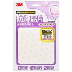 3M 防滑貼片 6片, 透明, 1包