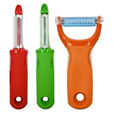 OXO 經典削刀組 3入, 1組, 綠+紅+橘