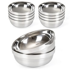 O'lbia 不鏽鋼 304 雙層 拉麵碗 20公分, 10個, 單色