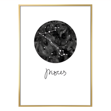 雙魚座 Pisces 金色 畫作