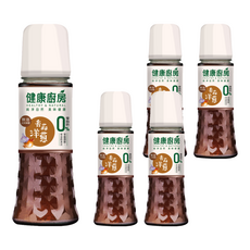 健康廚房 無油沾拌淋醬 香蒜洋蔥, 0膽固醇 0脂肪 0油脂添加, 180ml, 5瓶