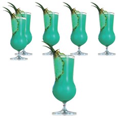 Ocean Glass 古巴颶風杯 玻璃材質 445ml 最寬73*高188mm 泰國製造, 透明色, 6個