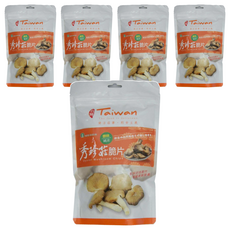 埔里農會 秀珍菇脆片 原味 純素, 80g, 5包
