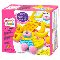 Donerland 天使沙甜點遊戲組 0.3L 甜點鬆餅水果造型, Yellow Pink Sky Blue, 1組