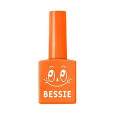 BESSIE 七彩系列 美甲凝膠, O04 經典橘, 11ml, 1瓶