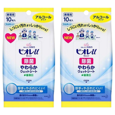 Biore 蜜妮 U手指消毒濕紙巾, 1入, 2包