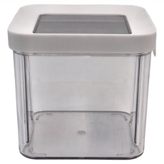 懶角落 方形密封罐 700ML, PP+PET, 1個, 透明