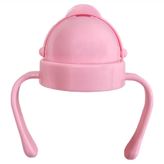 DOOBY 大眼蛙 保溫神奇喝水杯座蓋, 耐熱PP材質, 粉色, 1個, 杯座蓋