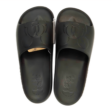 BORUI 柏睿鞋業 大人款 造型厚底紓壓DN米奇浮雕拖鞋 經典款, 39cm, 星空黑, 1雙