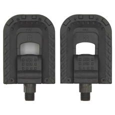 TREEWalker 90度自行車踏板 踏板尺寸9.5cmx7cmx3cm 440g, 2個, Black