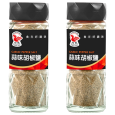 飛馬 蒜味胡椒鹽 濃郁蒜香, 60g, 2瓶