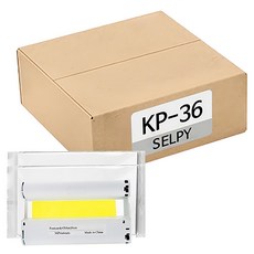 Canon 佳能 兼容彩色墨盒 + 照片打印紙 18張x2個 KP-36IN, 1組, 4 x 6吋