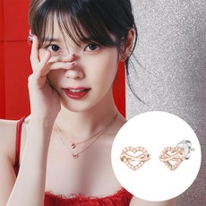 J.ESTINA 女款 永恆假日之心 耳環 + 購物袋