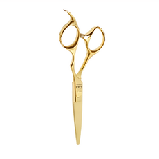 KASHO 火匠 專業 髮型師 美髮刀 理髮刀 剪刀 6吋 17.5cm 牙剪, 亮金, 1件