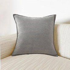 莫蘭迪抱枕套, 45 x 45cm, 霧深灰