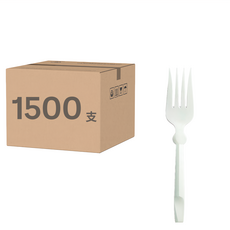 巨菄行 單支包心型PP西餐叉 K027A 白色, 1箱, 1500支
