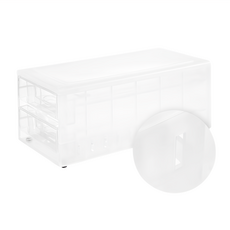 comet 冰箱抽屜式 24格雞蛋收納盒, 半透明, 1個