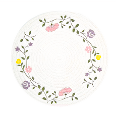 CHIFUN SENHUO 祈樂森活 隔熱墊 Ø30cm, 白色 + 綠色 + 黃色 + 粉色 + 紫色, 5個