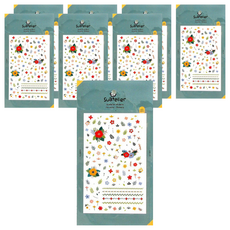 德德小品集 JR 美甲貼, 花朵圖案, 1070, 8件