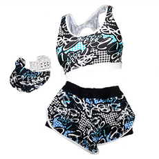 夏之戀 女款大女短版二件式, 951