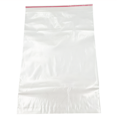 OJ 歐健 PE夾鏈袋 透明紅線款, 45 x 34cm, 100個, 1組