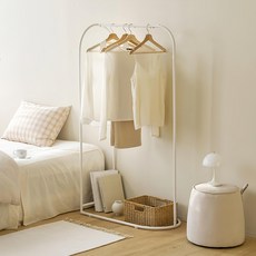 maisondecommema 圓弧立式掛衣架, 白色