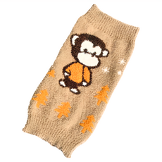 肚圍褲，卡通猴子圖案, 棕