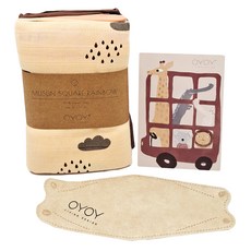 OYOY 有機棉紗布巾3條 Set 100%有機棉 70 x 70 cm 多用途, 01 夢想彩虹