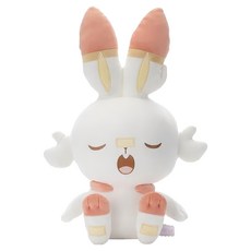 TAKARA TOMY A.R.T.S pokepeace絨毛掛鍊-炎兔兒, 1入, 炎兔兒 白色, 42cm