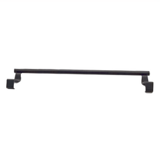 FANCY LIFE 不鏽鋼門後毛巾架, 長款36cm, 黑色, 1個