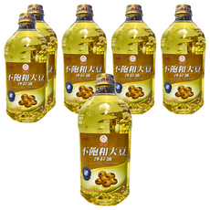 福壽實業 不飽和大豆沙拉油 高穩定性 耐高溫 少油煙 純素適用 FSSC 22000、ISO 22000及HACCP國際食品安全管理系統驗證, 2L, 6桶