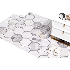 絲圈地墊 小花磚 PVC材質 刮泥除塵 穩固防滑貼地 厚度約8mm 可自由剪裁, 120 x 80cm, 1個